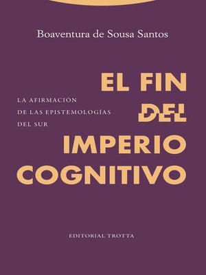 cover image of El fin del imperio cognitivo